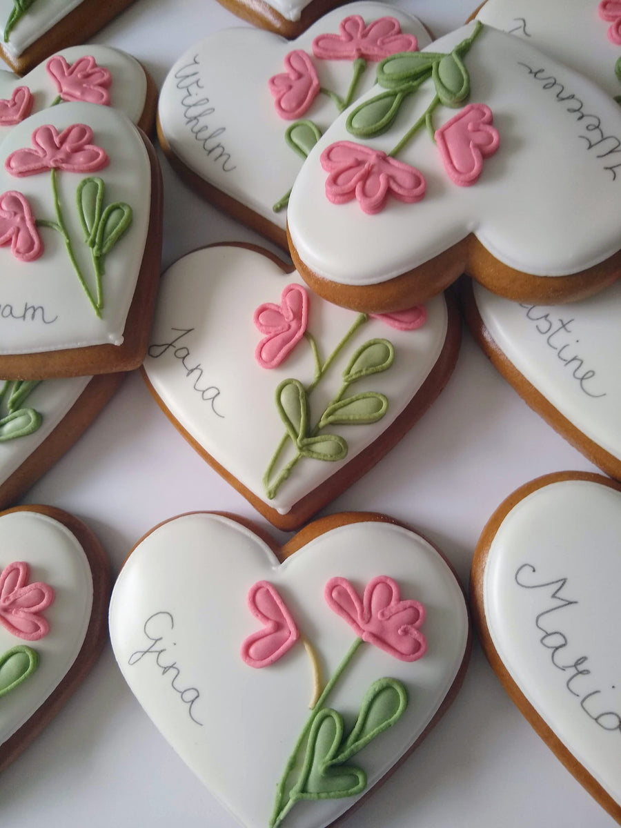 100 Hochzeits-Plätzchentüten 'Love Is Sweet' – 12,7x18 Cm, Kraftpapier, Selbstklebend, Lebensmittelecht