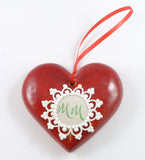 Werbegeschenk für kreisförmige Logos. Herz  Anhänger 10 cm 100% künstlerische Handarbeit
