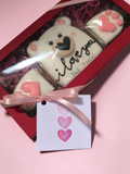 "eine kleine Umarmung" Geschenkkarton 22.5 * 11,5 * 3 cm. Personalisierbar - Fest Keks : Lebkuchen & Kekse für alle festlichen Anlässe