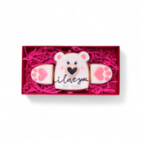 "eine kleine Umarmung" Geschenkkarton 22.5 * 11,5 * 3 cm. Personalisierbar - Fest Keks : Lebkuchen & Kekse für alle festlichen Anlässe