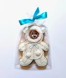 Bärchen aus Schoko- oder Vanillekes oder Lebkuchen,12 cm, personalisierbar (Name)
