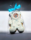 Bärchen aus Schoko- oder Vanillekes oder Lebkuchen,12 cm, personalisierbar (Name)