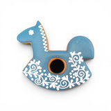 Großes Schaukelpferd aus Lebkuchen, 14 cm, Anhänger