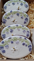 Handmade Lavendel-Geschenkset (5 Cookies), personalisierbar. Geschenkkarton: 27 * 18 cm