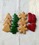 12 große Lebkuchen-Anhänger zum Dekorieren (11-12 cm)