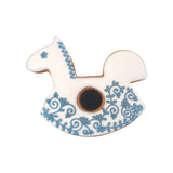 Großes Schaukelpferd aus Lebkuchen, 14 cm, Anhänger