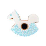 Großes Schaukelpferd aus Lebkuchen, 14 cm, Anhänger