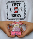 Geburtstagskuchen im Geschenkkarton - Fest Keks