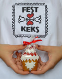 Herzchen-Haus Lebkuchen Anhänger - Fest Keks
