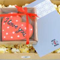 I Love You Lebkuchen Herz im Geschenkkarton - Fest Keks