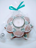 Teelichthalter / Tischdekoration aus Lebkuchen 12 cm
