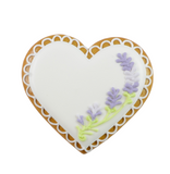Hochzeit Herz mit Lavendel. Essbare Tischkarte, Platzkarte