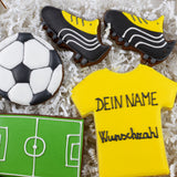 SOC0111 Fest keks geschenk geschenkidee football soccer fussball Borussia Dortmund yellow gelb trikot lebkuchen