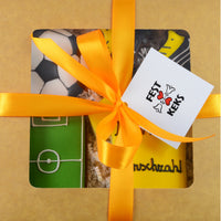 SOC0111 Fest keks geschenk geschenkidee football soccer fussball Borussia Dortmund yellow gelb trikot lebkuchen satinband