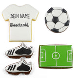 SOC0113 fest keks geschenk geschenkidee fussball soccer football weiss white trikot RB Leipzig borussia monchengladbach