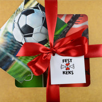 SOC0114 soccer fussball football fest keks lebkuchen rot trikot FC Bayern München Köln geschenk geschenkidee karte