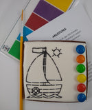 PYO Cookie "Paint your own" Cookie: Ausmalkeks Segelboot