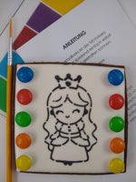 PYO Cookie "Paint your own" Cookie: Ausmalkeks Prinzessin