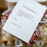 Sternchen Lebkuchen Anhänger Set für Tannenbaum im Geschenkkarton - Fest Keks