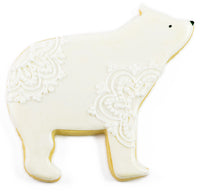 V0062 polar bear Eisbaer weiss Fest keks Kekse Polar bear Lebkuchen