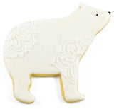 V0062 polar bear Eisbaer weiss Fest keks Kekse Polar bear Lebkuchen