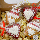 Herz & Haus Lebkuchen Anhänger Set für Tannenbaum im Geschenkkarton - Fest Keks